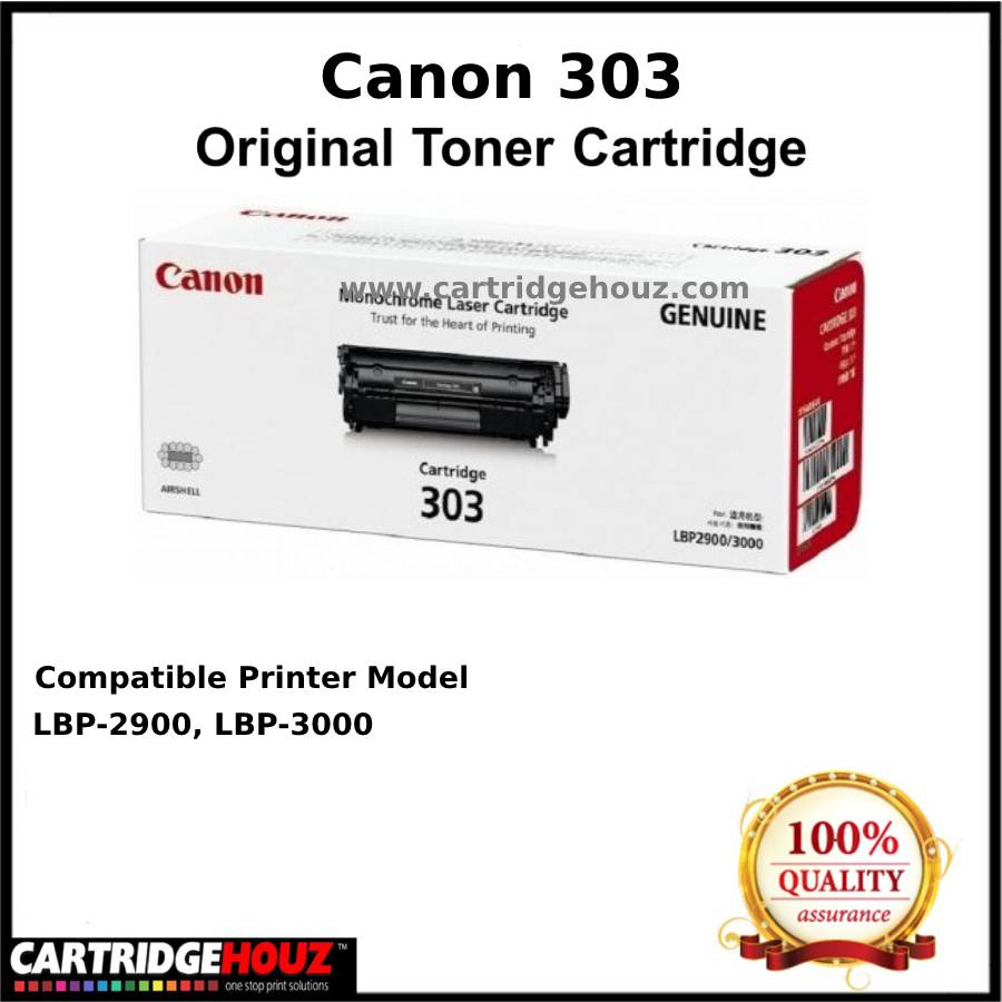 [GENUINE ] Original Canon Cart 303 ( Black ) ( 2,000 page ) Toner For